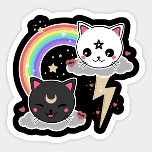 Kawaii Love Cats Sticker